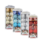 Christmas Tree Décor Balls, 16 Piece assorted